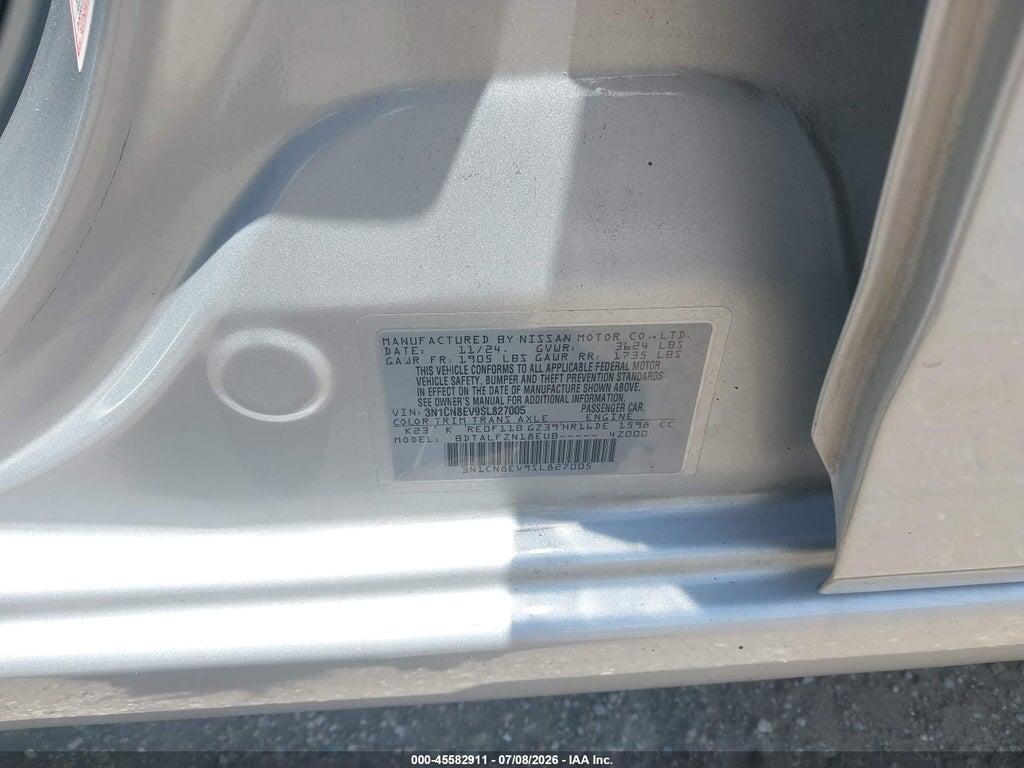 3N1CN8EV9SL827005 2025 NISSAN VERSA photo no. 9