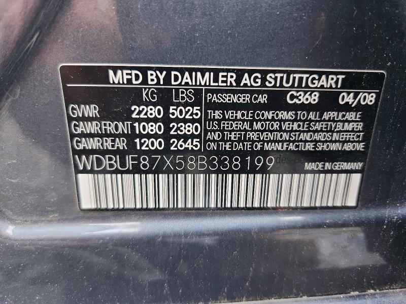 2008 MERCEDES-BENZ E 350 4MATIC — Фото 12 из 12