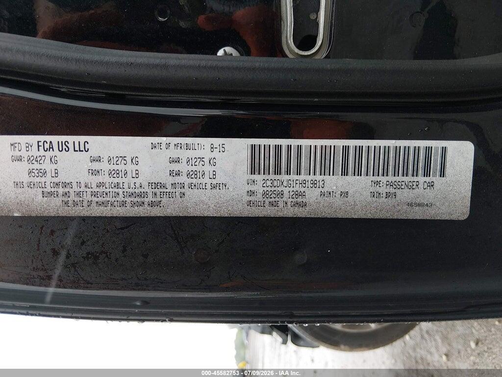 2C3CDXJG1FH919813 2015 DODGE CHARGER photo no. 9