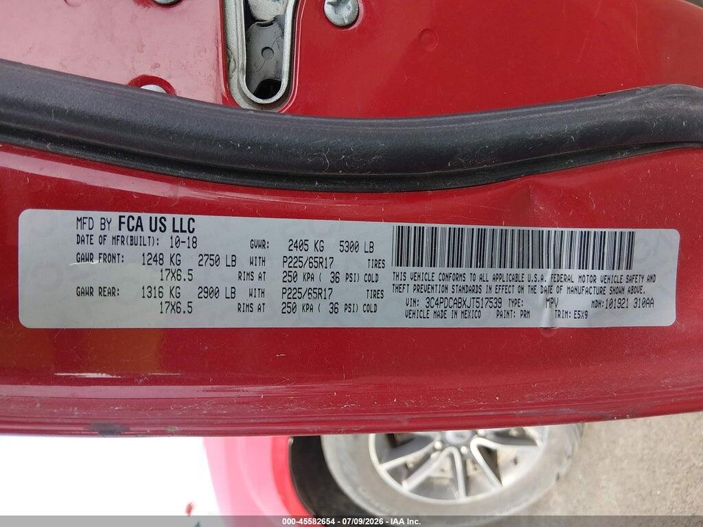 3C4PDCABXJT517539 2018 DODGE JOURNEY photo no. 9