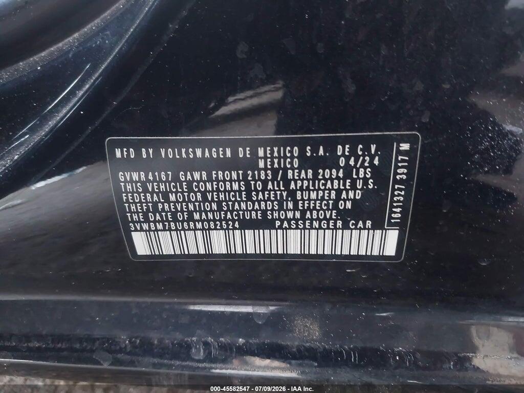 3VWBM7BU6RM082524 2024 VOLKSWAGEN JETTA photo no. 9