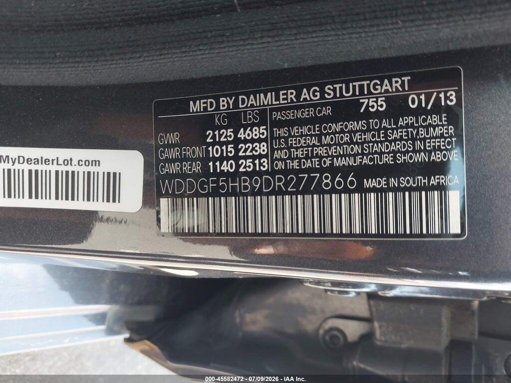 WDDGF5HB9DR277866 2013 MERCEDES-BENZ C 350 photo no. 9