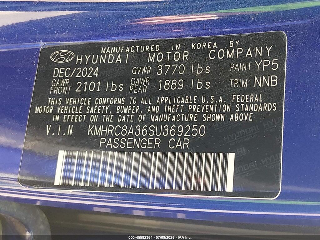 KMHRC8A36SU369250 2025 HYUNDAI VENUE photo no. 9