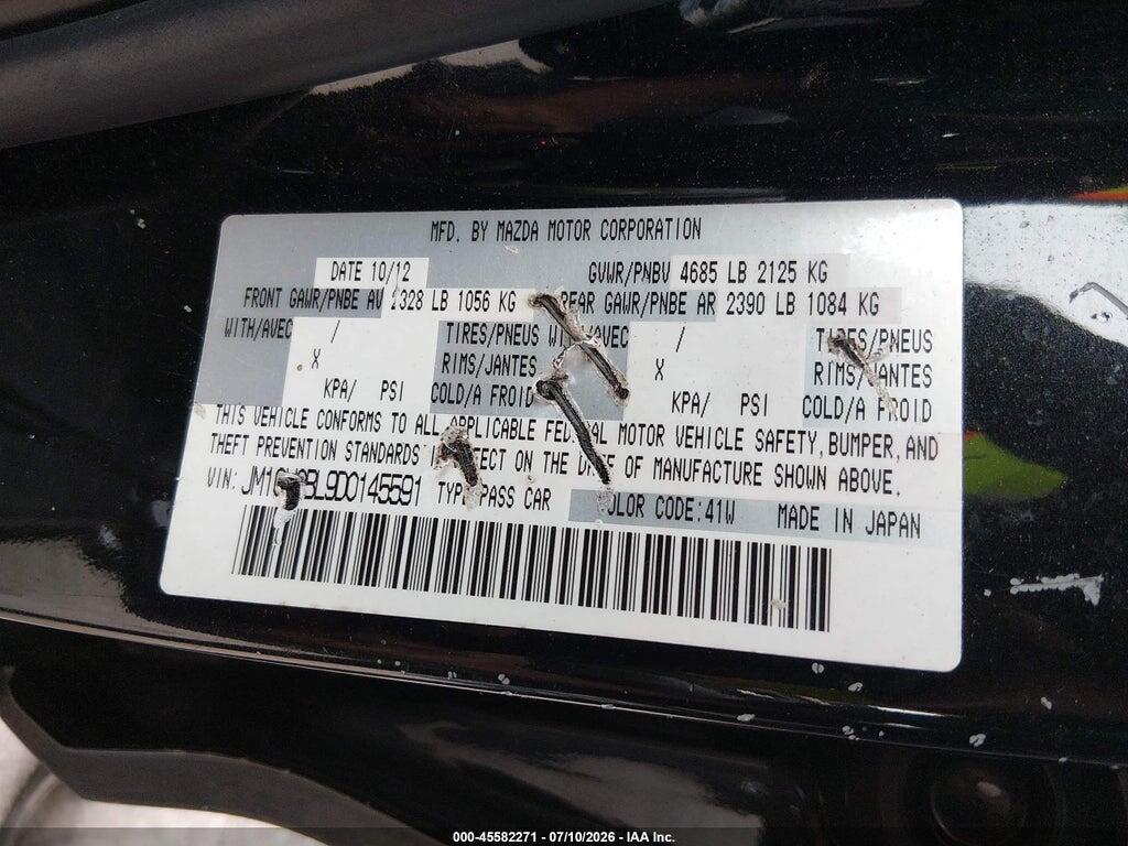 JM1CW2BL9D0145591 2013 MAZDA MAZDA5 photo no. 9