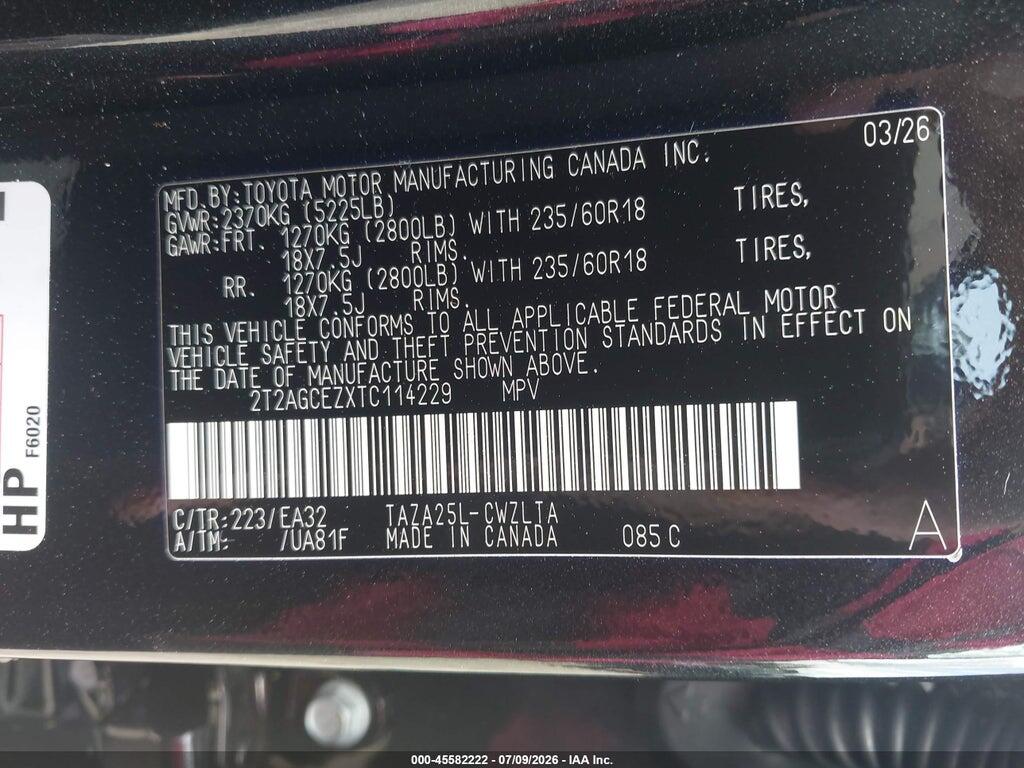 2T2AGCEZXTC114229 2026 LEXUS NX 350 photo no. 9