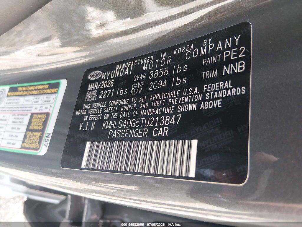 KMHLS4DG5TU213847 2026 HYUNDAI ELANTRA photo no. 9
