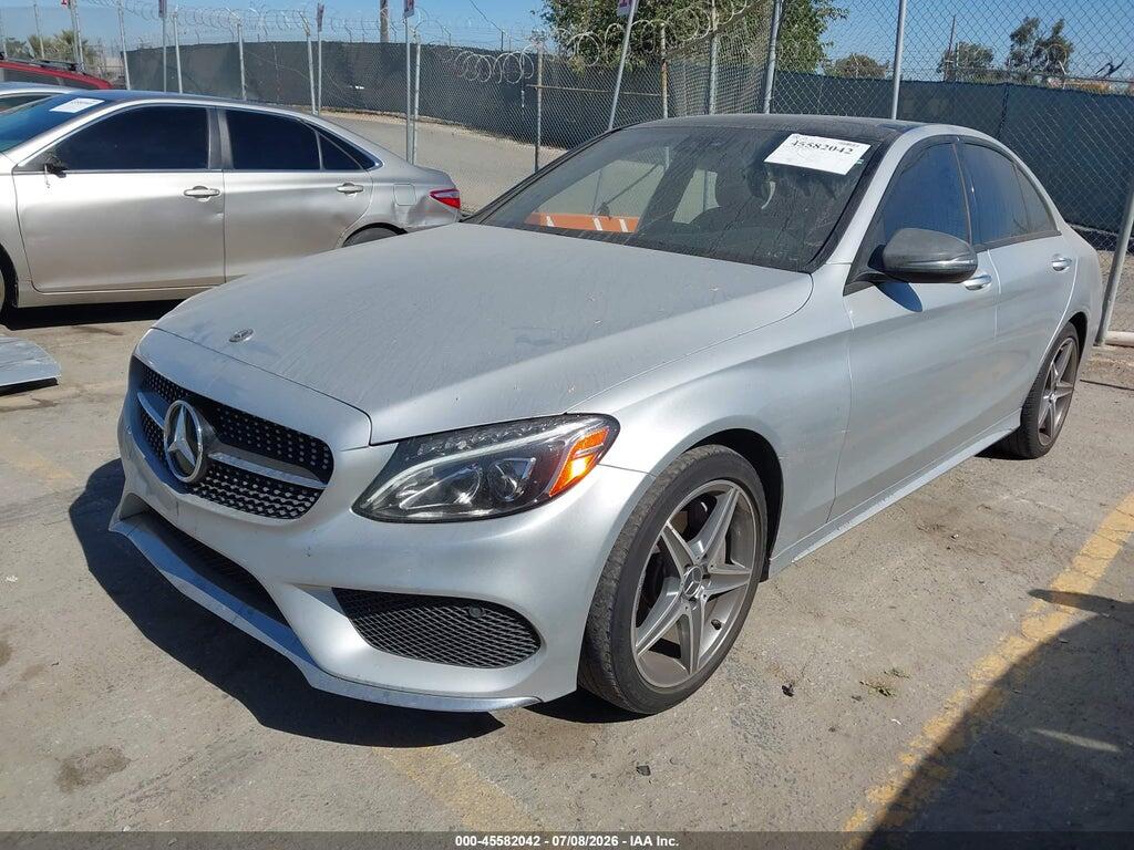 55SWF4KB3GU128743 2016 MERCEDES-BENZ C 300 photo no. 2