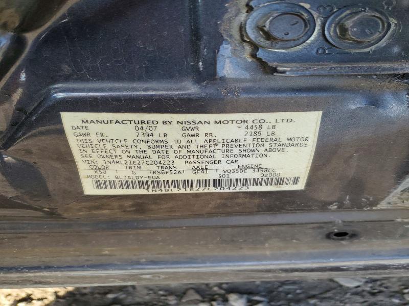 1N4BL21E27C204223 2007 NISSAN ALTIMA photo no. 12