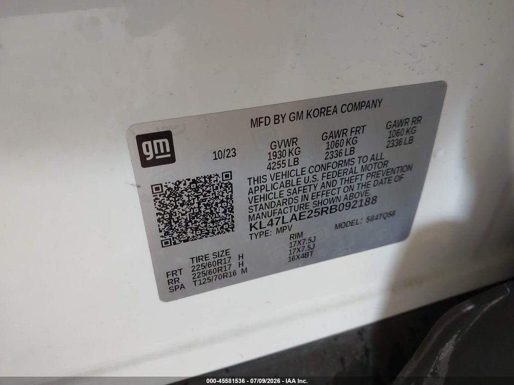 KL47LAE25RB092188 2024 BUICK ENVISTA photo no. 9