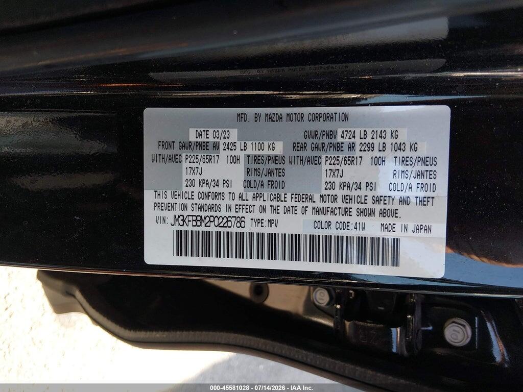 JM3KFBBM2P0226786 2023 MAZDA CX-5 photo no. 9