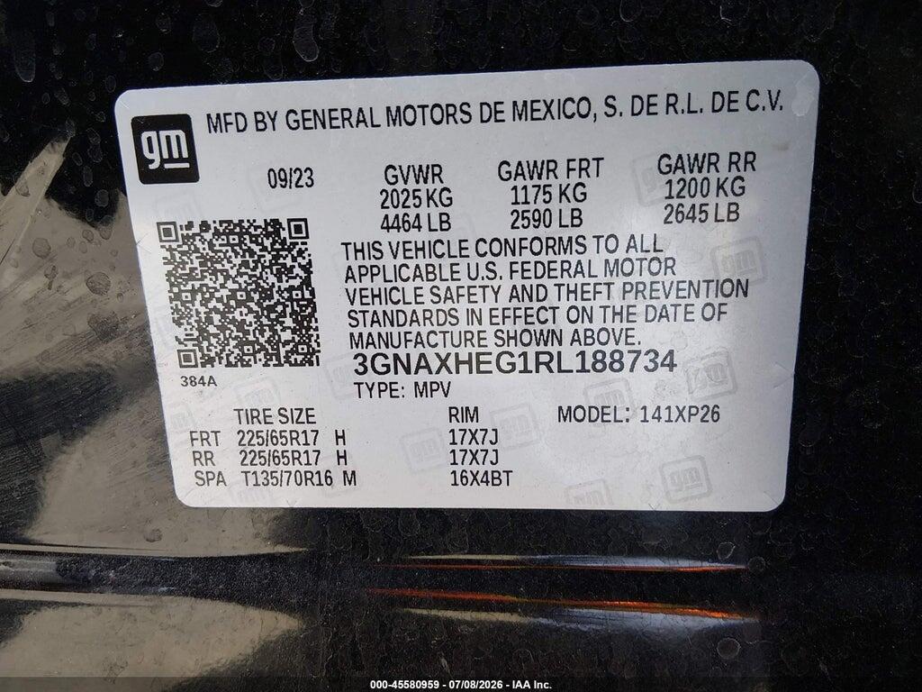 3GNAXHEG1RL188734 2024 CHEVROLET EQUINOX photo no. 9