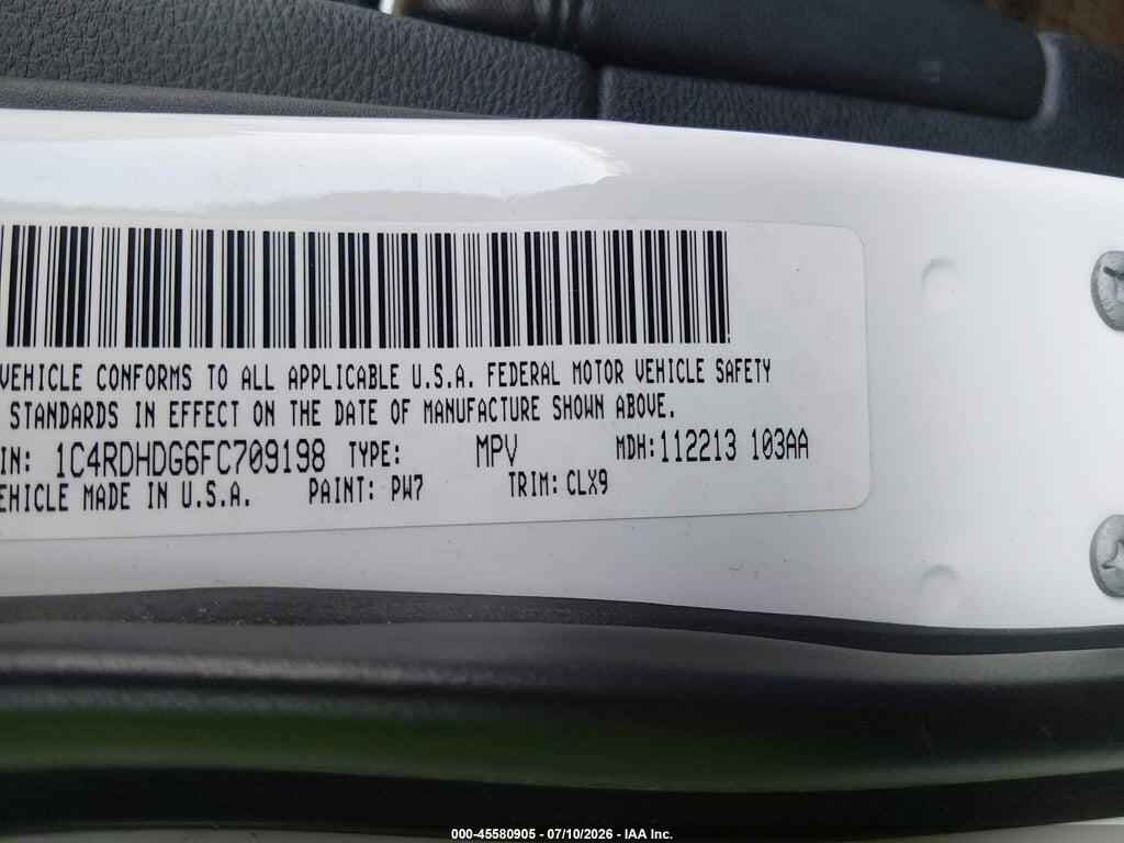 1C4RDHDG6FC709198 2015 DODGE DURANGO photo no. 9