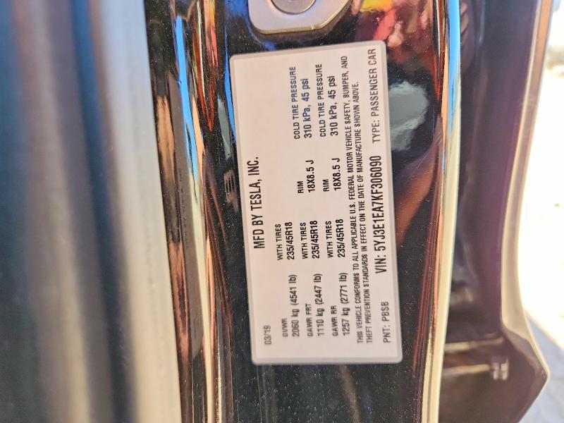 2019 TESLA MODEL 3 — Фото 12 из 12