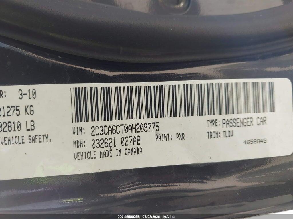 2C3CA6CT0AH209775 2010 CHRYSLER 300C photo no. 9