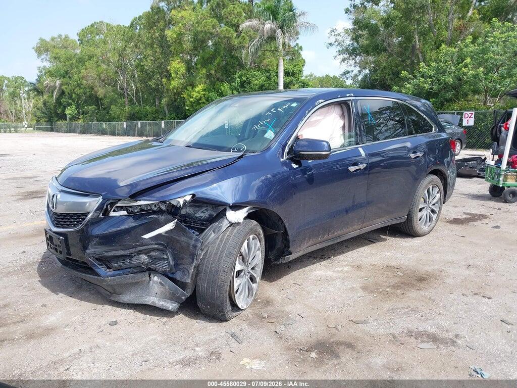 5FRYD3H43GB008538 2016 ACURA MDX photo no. 2