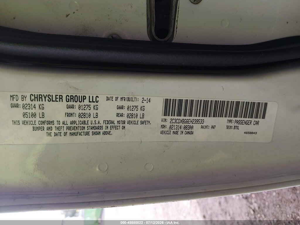 2C3CDXBG6EH239533 2014 DODGE CHARGER photo no. 9