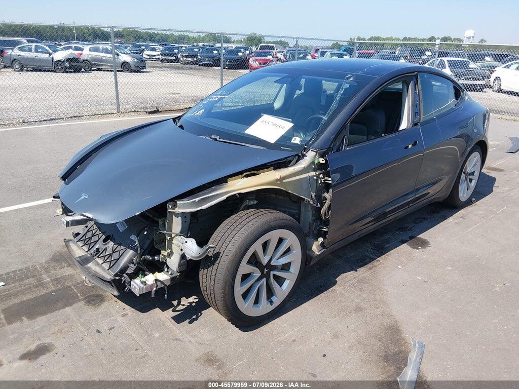 5YJ3E1EB2MF862609 2021 TESLA MODEL 3 photo no. 2