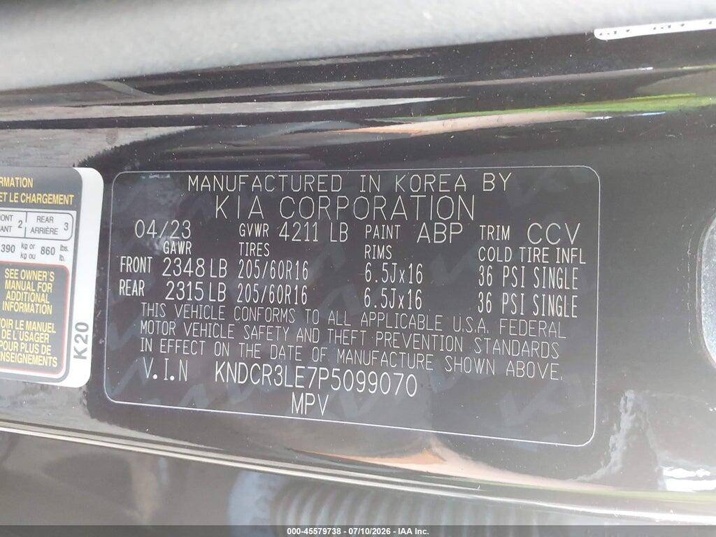 KNDCR3LE7P5099070 2023 KIA NIRO photo no. 9