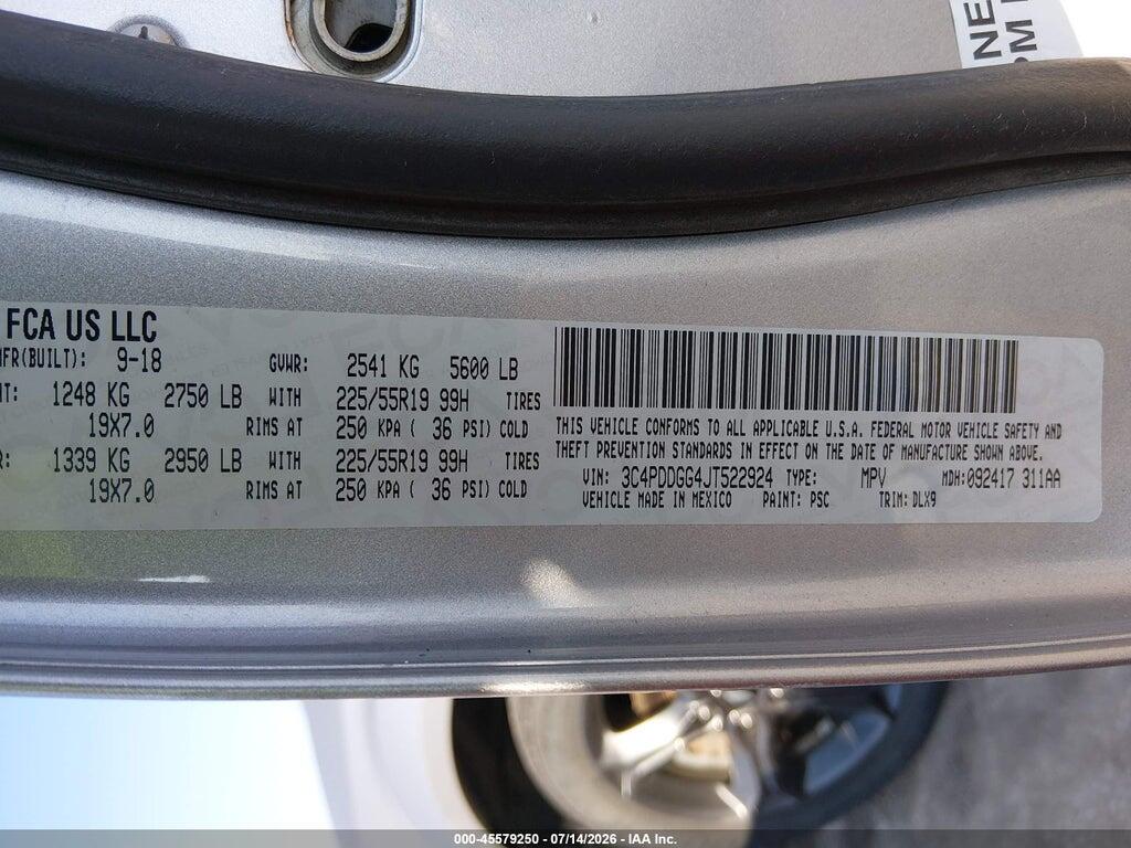 3C4PDDGG4JT522924 2018 DODGE JOURNEY photo no. 9