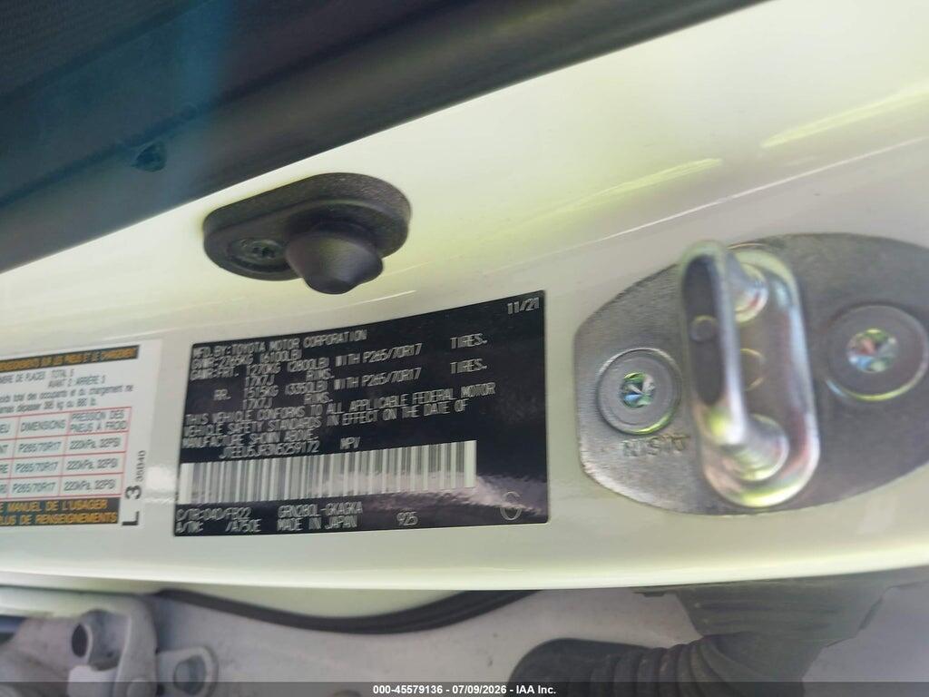 JTEEU5JR3N5259172 2022 TOYOTA 4RUNNER photo no. 9