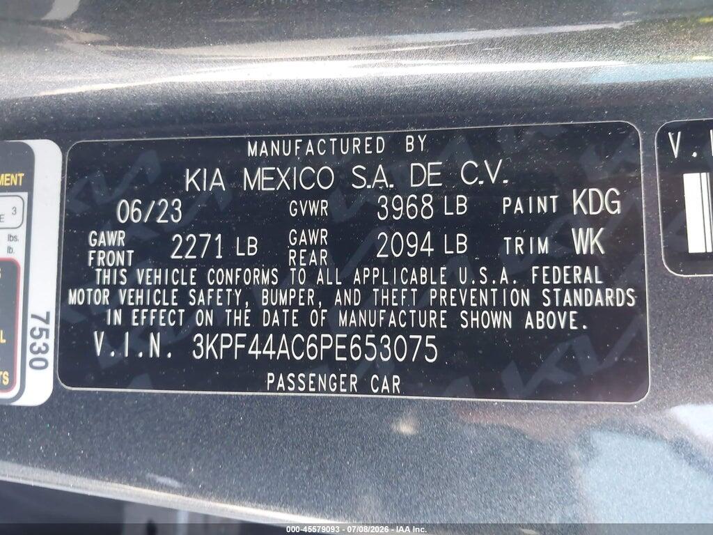 3KPF44AC6PE653075 2023 KIA FORTE photo no. 9