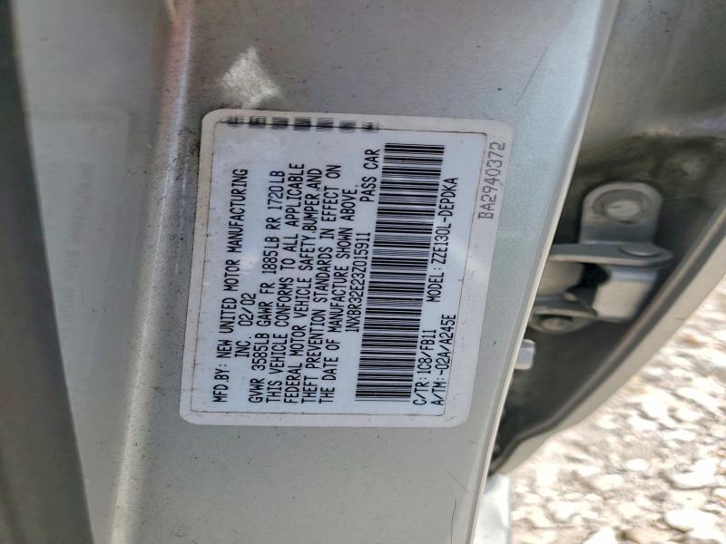 2003 TOYOTA COROLLA CE — Фото 12 из 12
