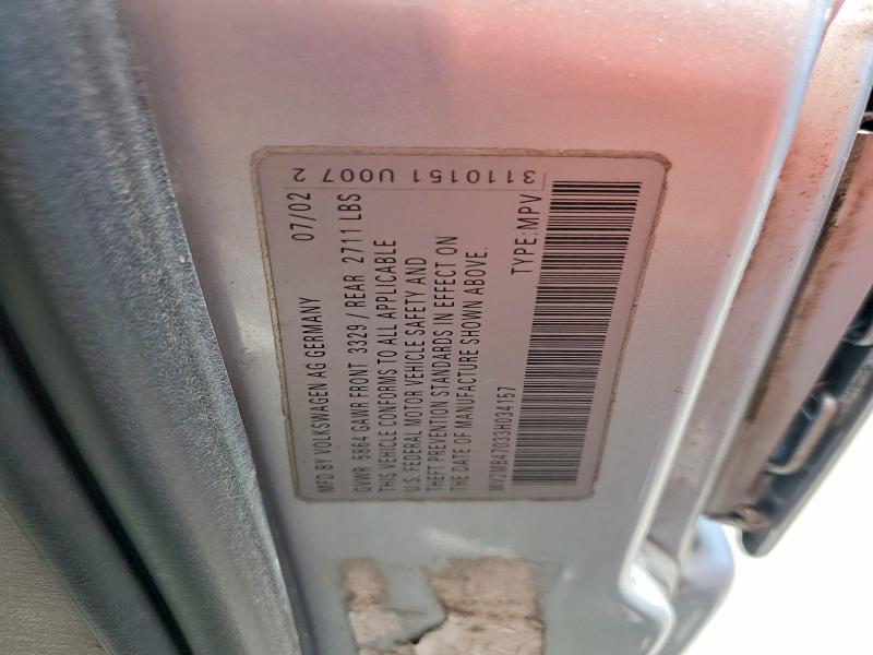 2003 VOLKSWAGEN EUROVAN MV — Фото 13 из 13