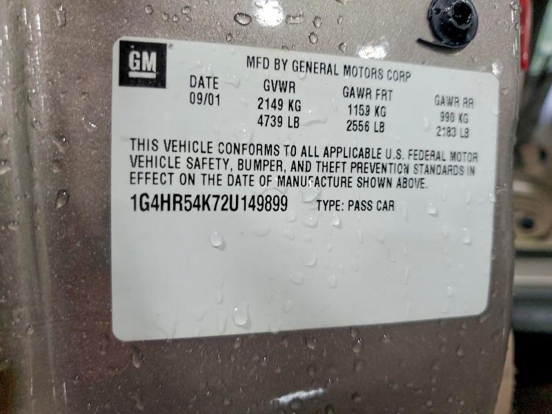 1G4HR54K72U149899 2002 BUICK LESABRE photo no. 12