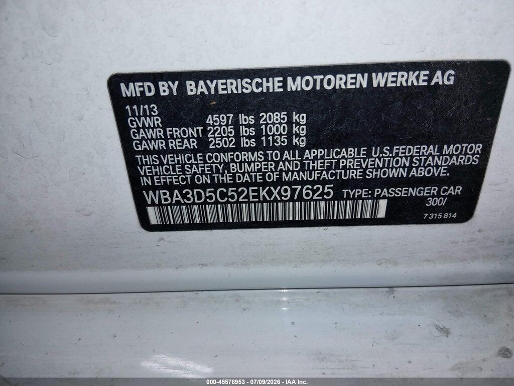 WBA3D5C52EKX97625 2014 BMW 328D photo no. 9