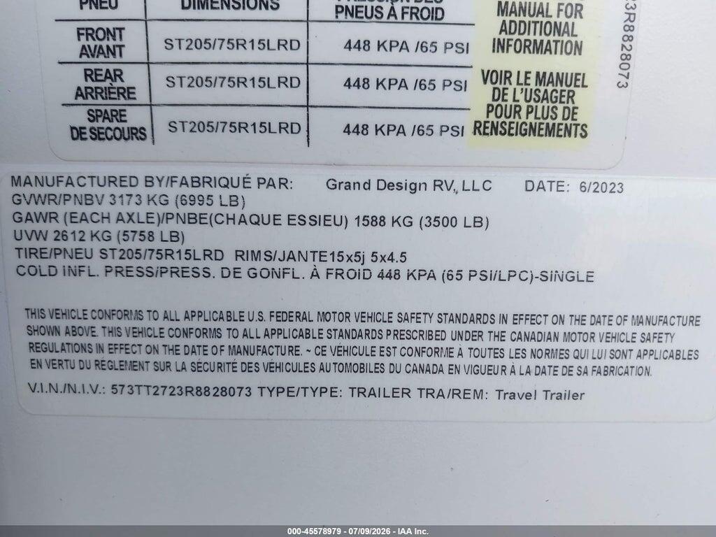 573TT2723R8828073 2024 GRAND DESIGN TRANSCEND XPLOR SERI photo no. 9