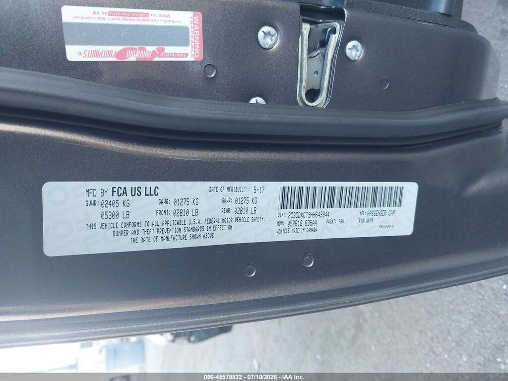 2C3CDXCT9HH643944 2017 DODGE CHARGER photo no. 9