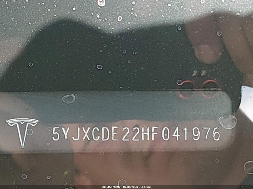 5YJXCDE22HF041976 2017 TESLA MODEL X photo no. 9
