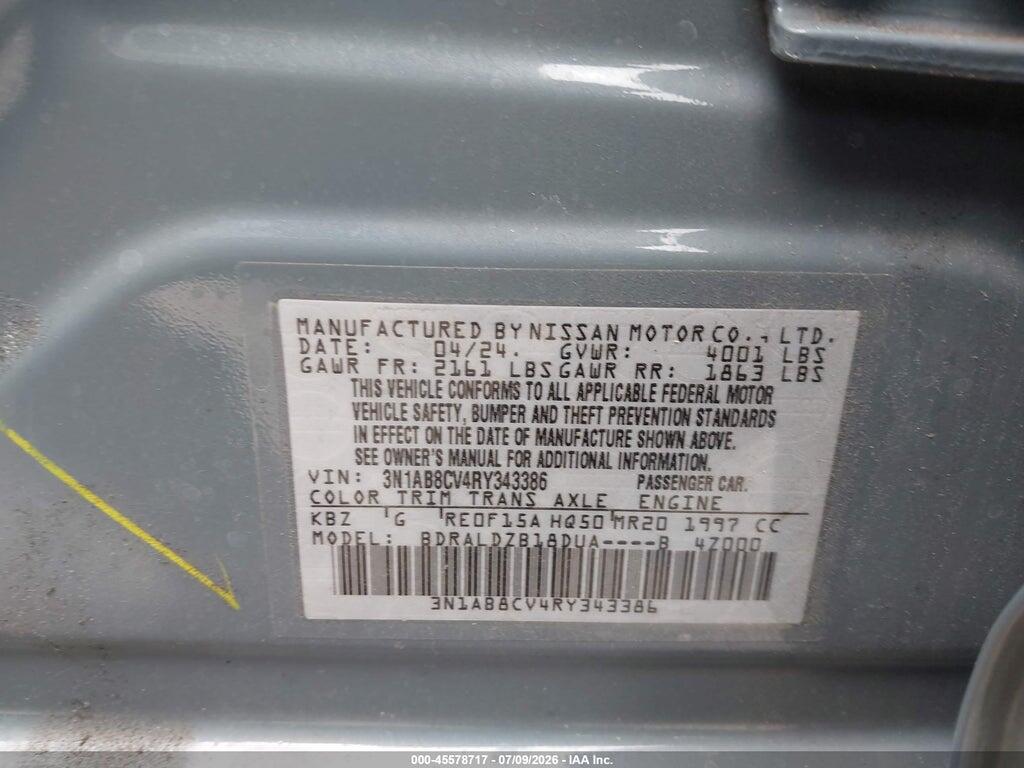 3N1AB8CV4RY343386 2024 NISSAN SENTRA photo no. 9