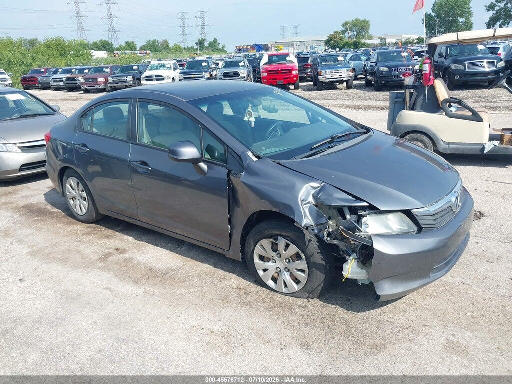 19XFB2F58CE387413 2012 HONDA CIVIC photo no. 1