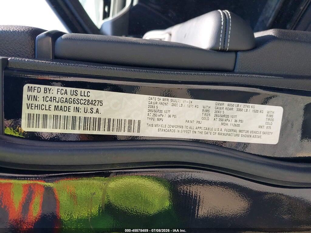 1C4RJGAG6SC284275 2025 JEEP GRAND CHEROKEE photo no. 9