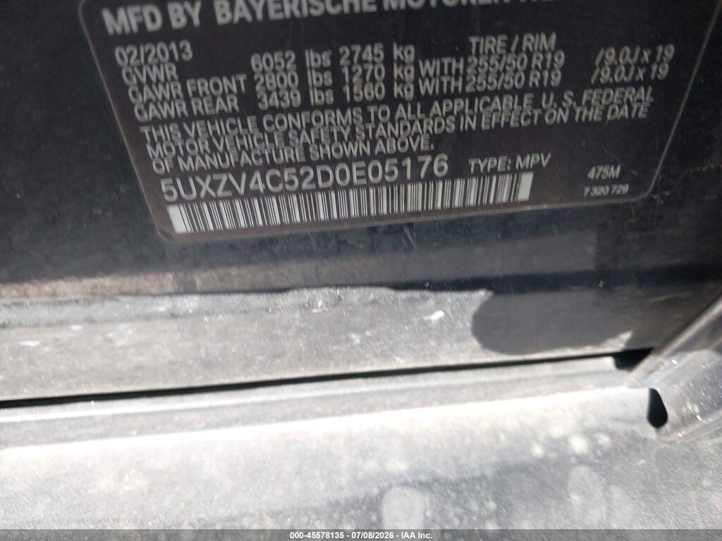 5UXZV4C52D0E05176 2013 BMW X5 photo no. 9