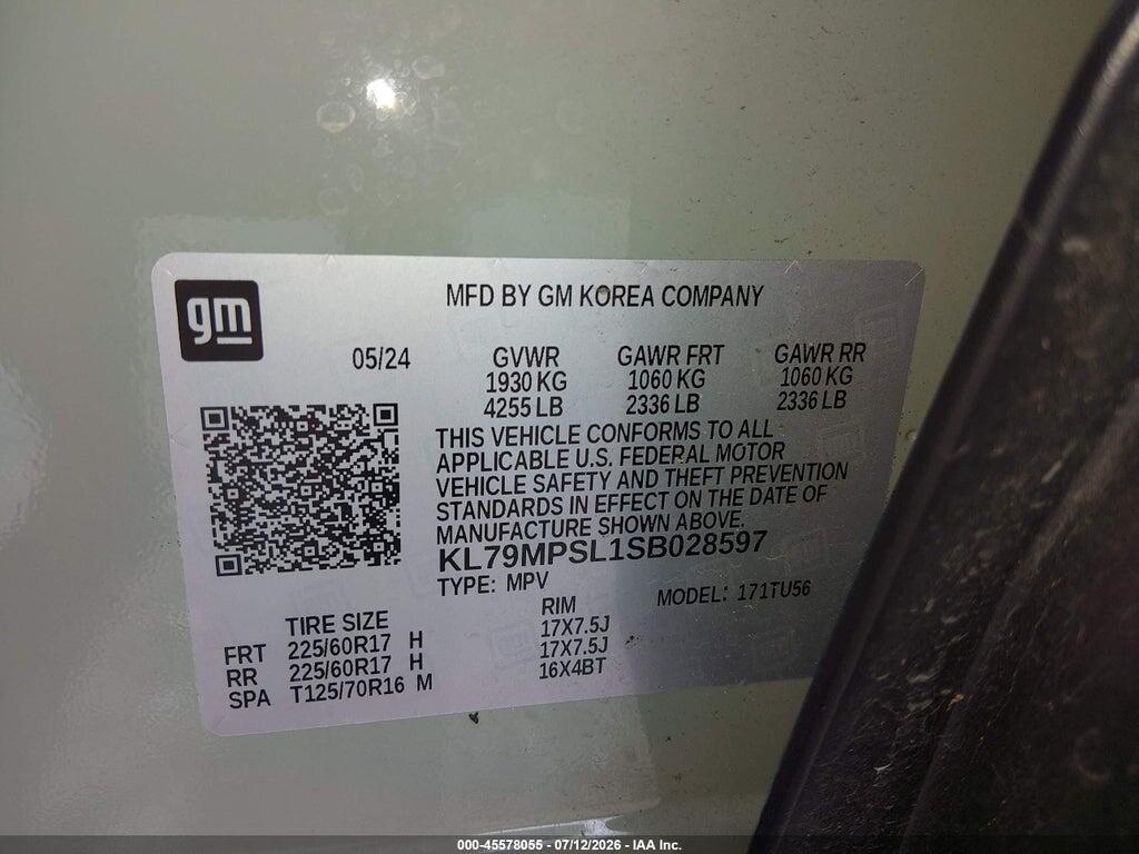 KL79MPSL1SB028597 2025 CHEVROLET TRAILBLAZER photo no. 9