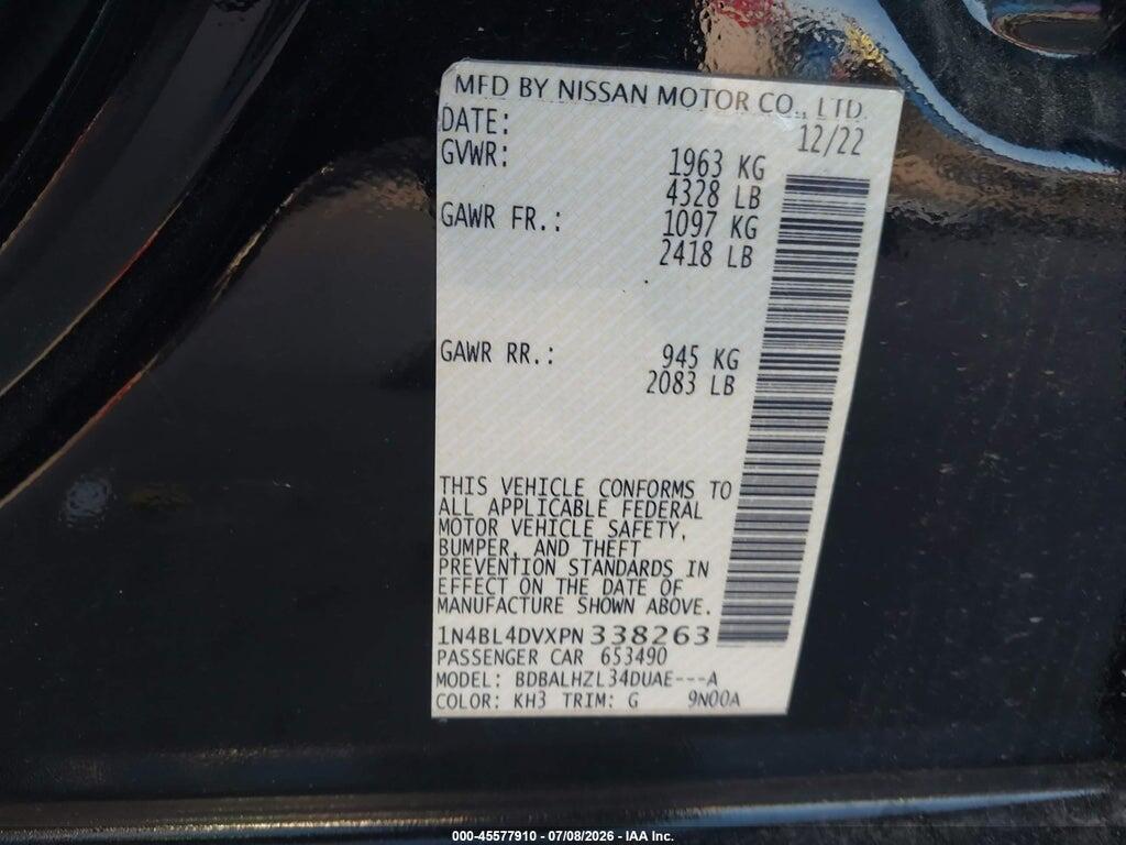 1N4BL4DVXPN338263 2023 NISSAN ALTIMA photo no. 9