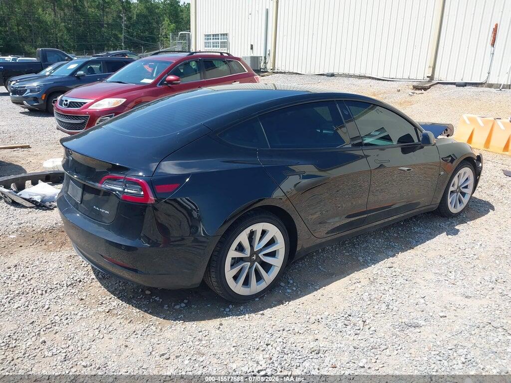 5YJ3E1EB2NF108868 2022 TESLA MODEL 3 photo no. 4