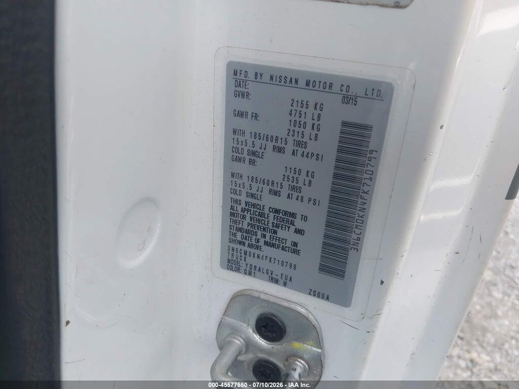 3N6CM0KN4FK710799 2015 NISSAN NV200 photo no. 9