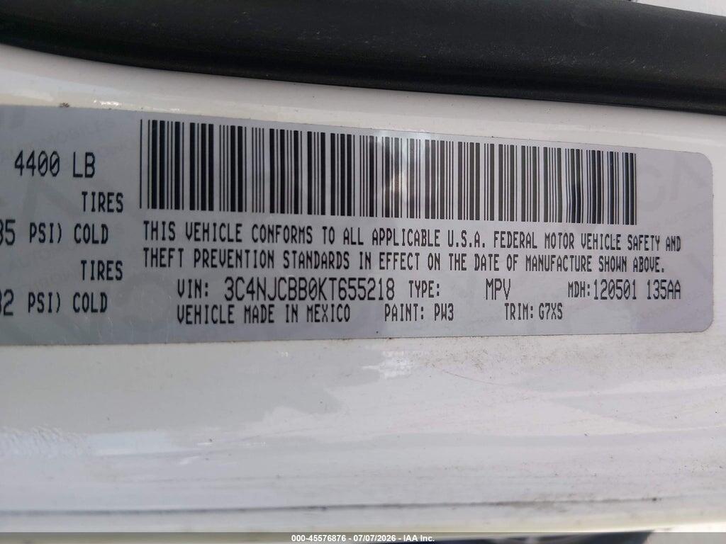 3C4NJCBB0KT655218 2019 JEEP COMPASS photo no. 9