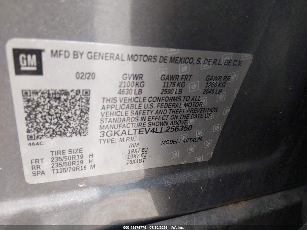 3GKALTEV4LL256350 2020 GMC TERRAIN photo no. 9