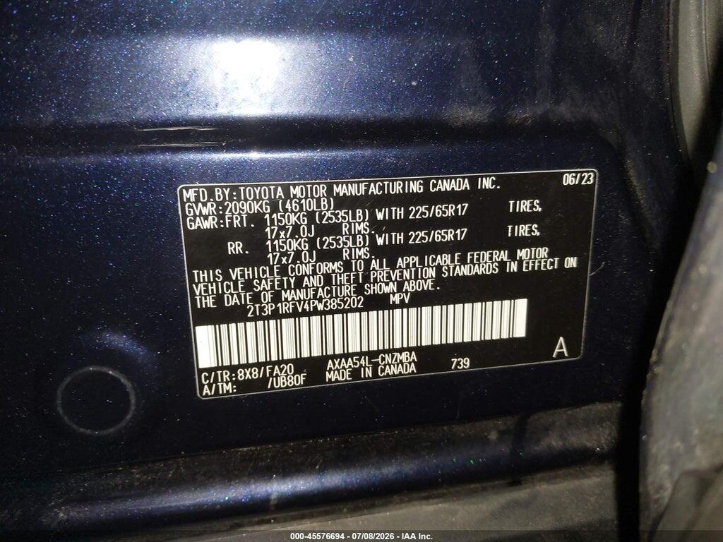 2T3P1RFV4PW385202 2023 TOYOTA RAV4 photo no. 9
