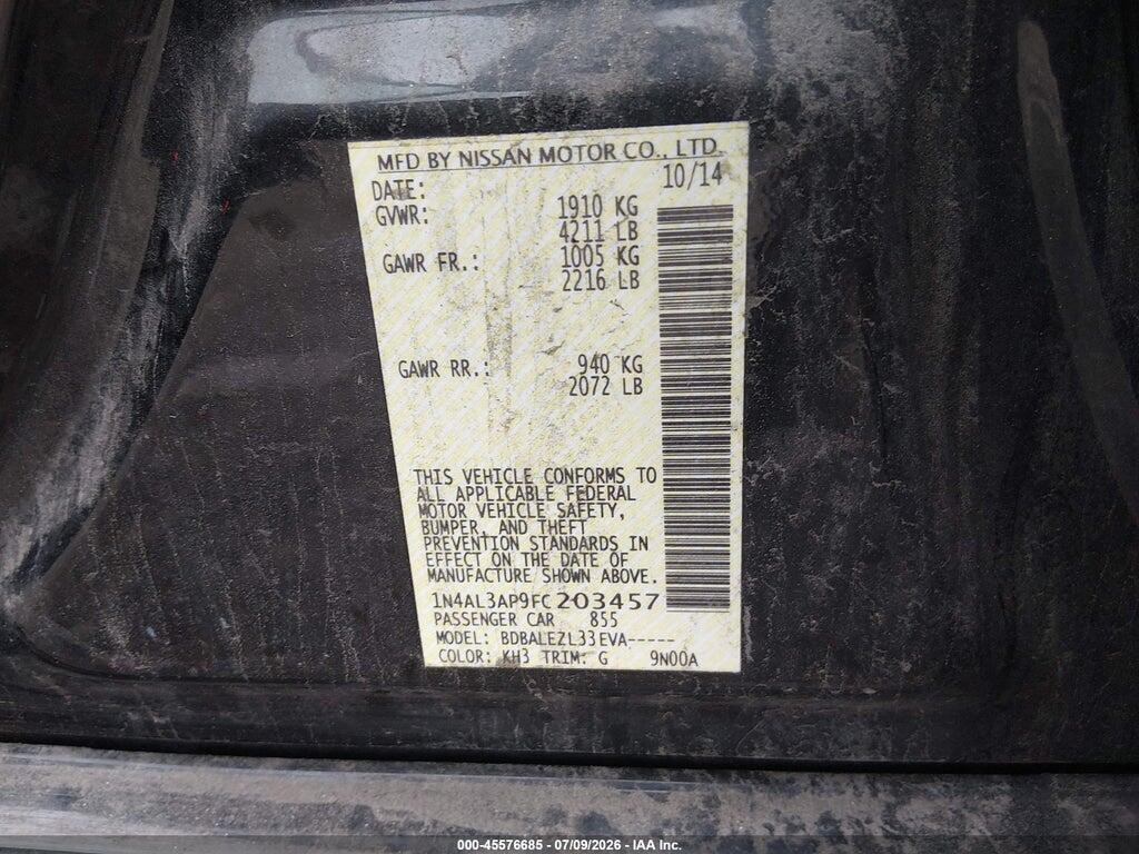 1N4AL3AP9FC203457 2015 NISSAN ALTIMA photo no. 9