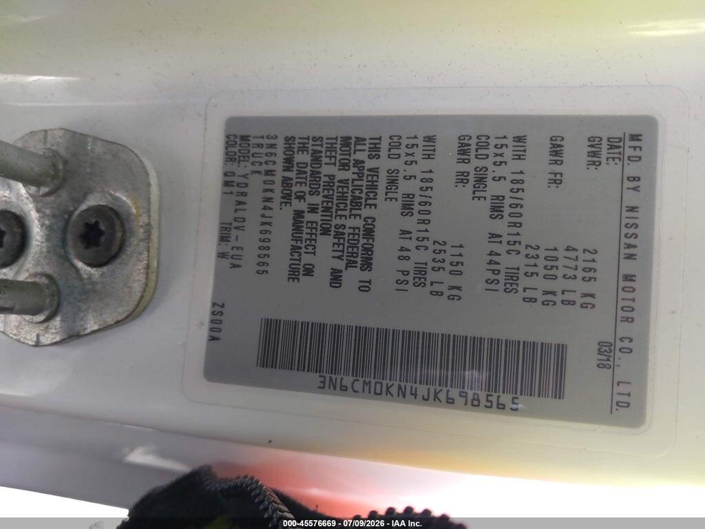 3N6CM0KN4JK698565 2018 NISSAN NV200 photo no. 9