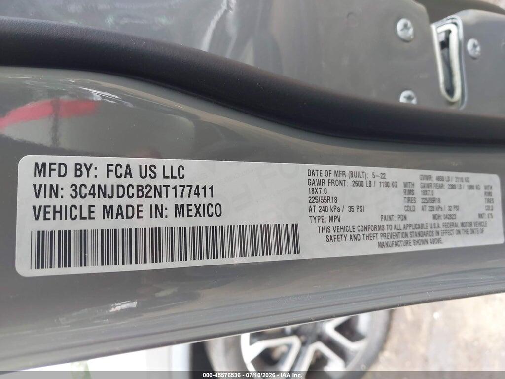 3C4NJDCB2NT177411 2022 JEEP COMPASS photo no. 9