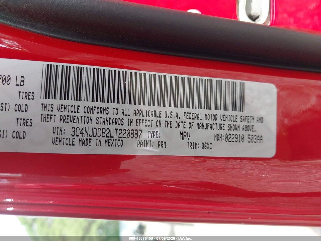 3C4NJDDB2LT220897 2020 JEEP COMPASS photo no. 9