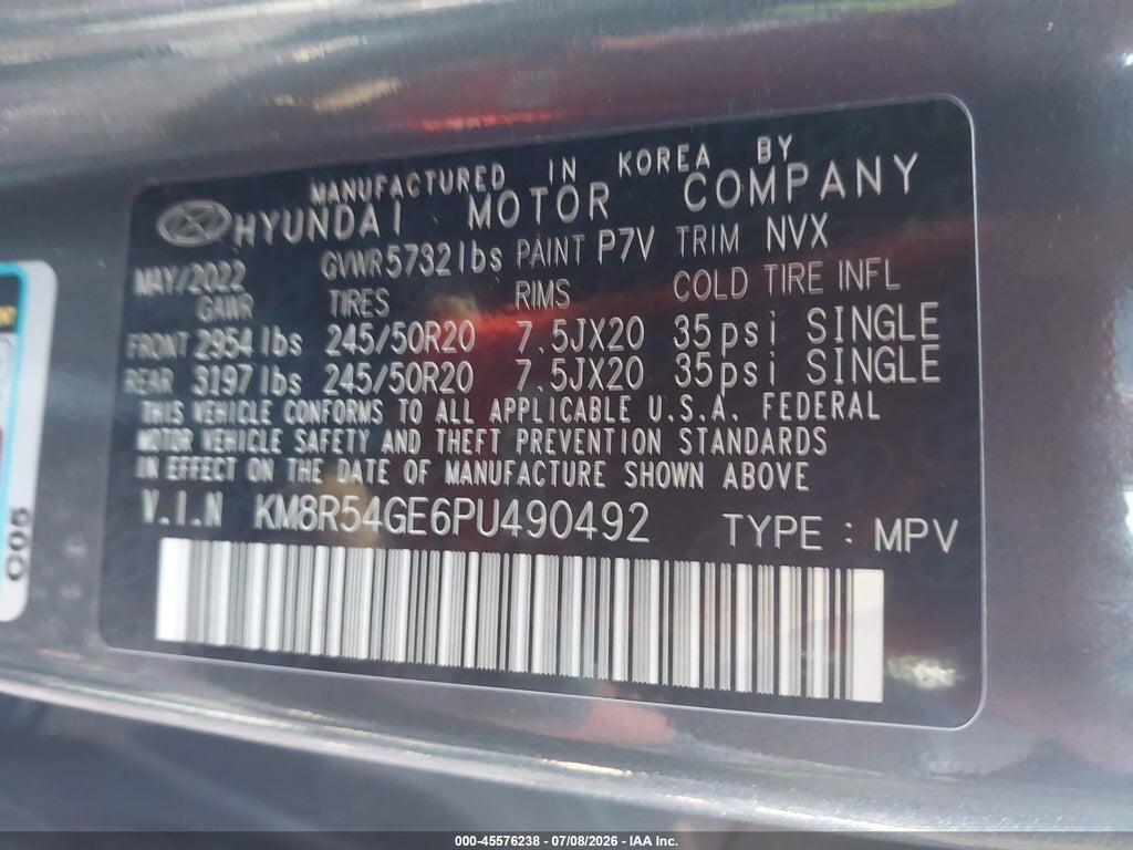 KM8R54GE6PU490492 2023 HYUNDAI PALISADE photo no. 9