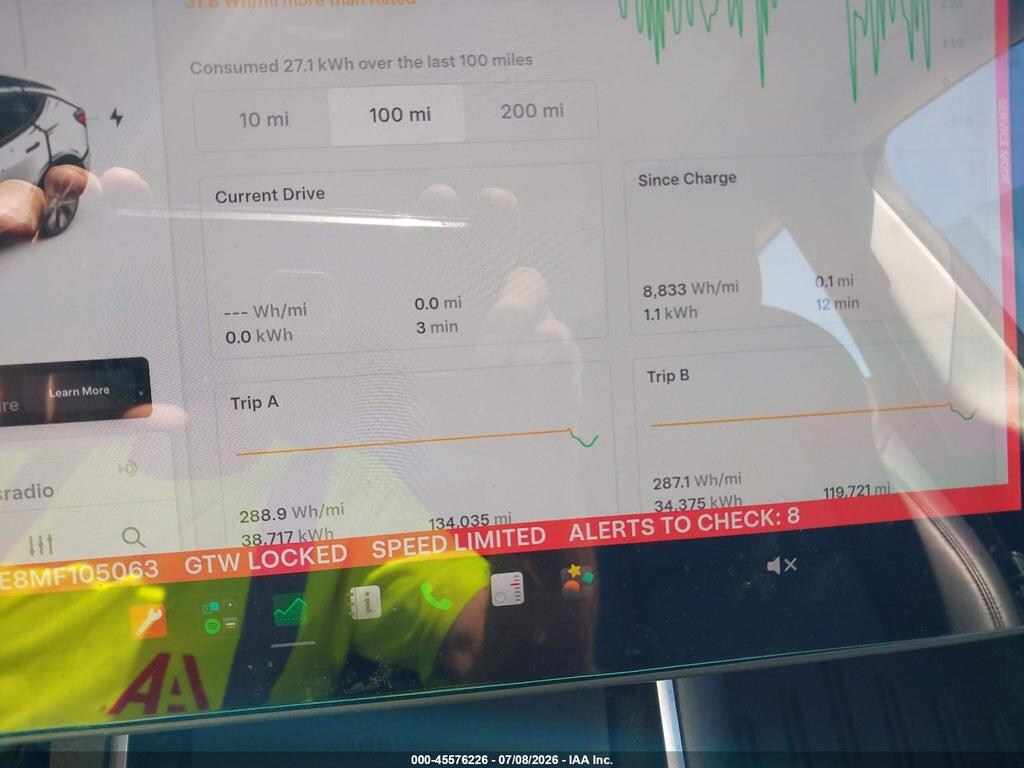 5YJYGDEE8MF105063 2021 TESLA MODEL Y photo no. 7
