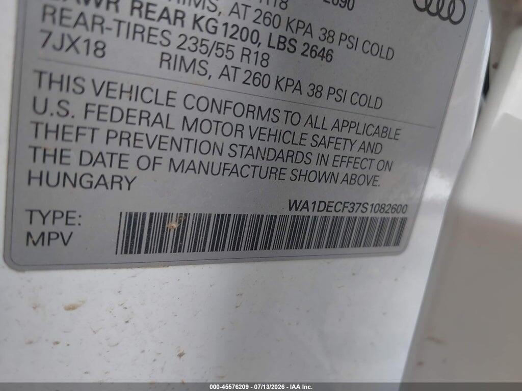 WA1DECF37S1082600 2025 AUDI Q3 photo no. 9